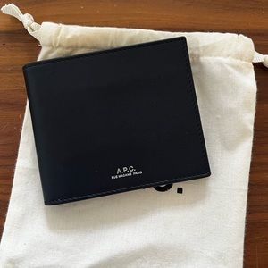 Navy Leather APC Men’s Wallet